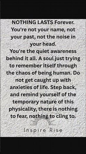 Nothing Lasts Forever 🕊️ | Detach from Fear, Discover Your True Self