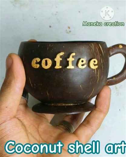 coconut shell DIY art | beautiful crafts ideas | amazing artwork with coconut shell |