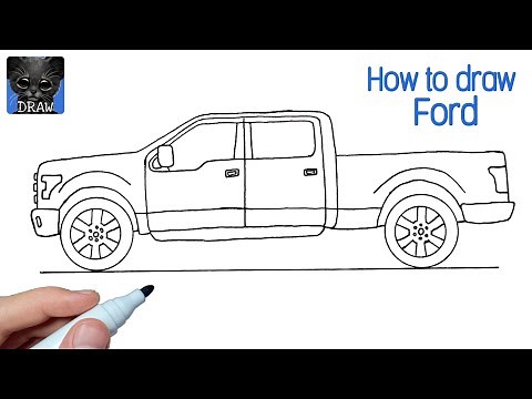 How to Draw a Ford F-150 Pickup Truck Easy