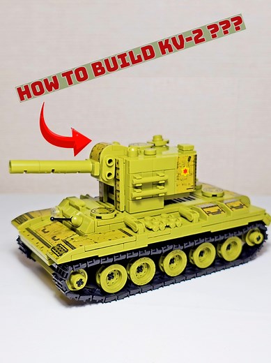Building the KV-2 Heavy Tank from WWII with LEGO
