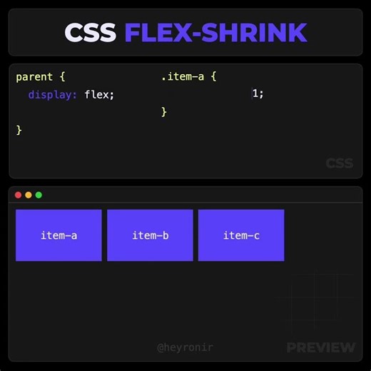 CSS flex-shrink Animated