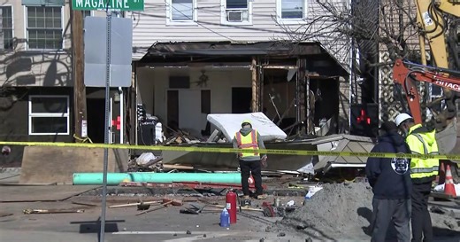 Crews nick gas line, causing house explosion in Newark, N.J.
