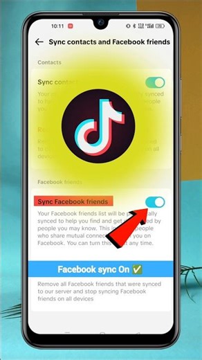 TikTok mein Facebook friends syncing kaise on kare | TikTok friends syncing settings #techfrack