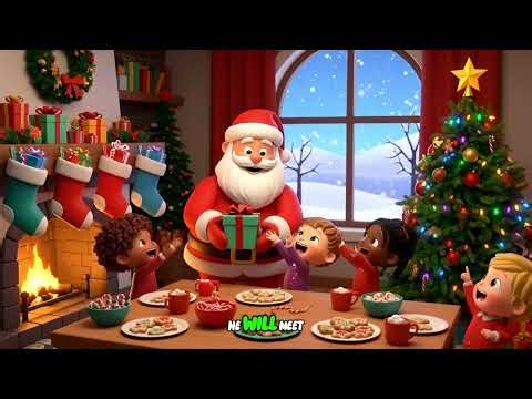 🎅 Santa Baby Song 🎄🎶 | Christmas Nursery Rhyme & Baby Song | Kids Songs | Learn with Fun
