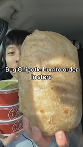 My chipotle order #chipotle #burrito #burritos #eating #mukbang #fyp | Shhhhimeating