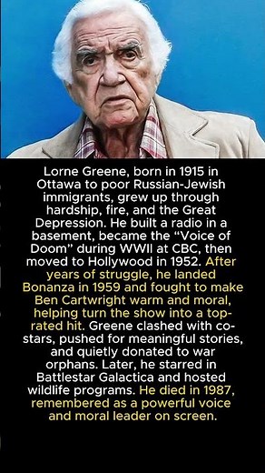 Lorne Greene Instantly Quit ''Bonanza'' When This Happened