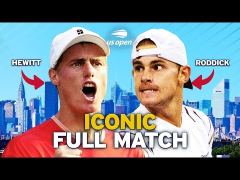 Lleyton Hewitt vs. Andy Roddick Iconic Full Match | 2001 US Open Quarterfinal