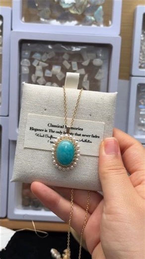 Wire wrap necklace tutorial 绕线首饰教程 #handcraft #jewelrydesign #diytutorial #diygift