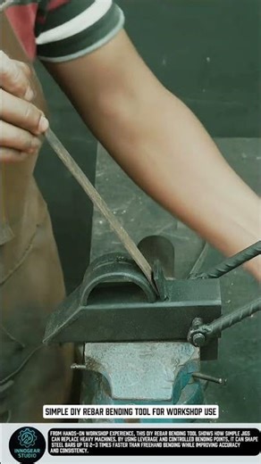 Simple DIY Rebar Bending tool for workshop use #tools