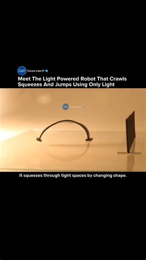 Light-Powered Robot That Crawls, Squeezes and Jumps Without Batteries #robot #technology #innovation