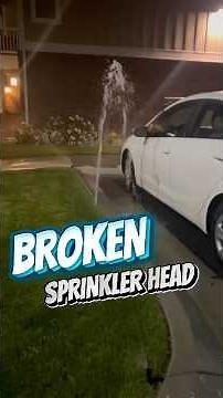 How To Fix A Broken Sprinkler Head