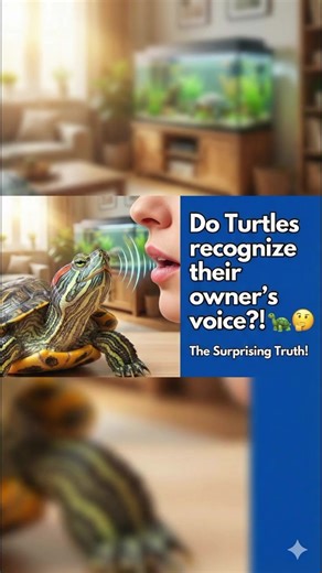 Do Turtles Recognize Their Owner's Voice?! 🤯 The Surprising Truth! #shorts