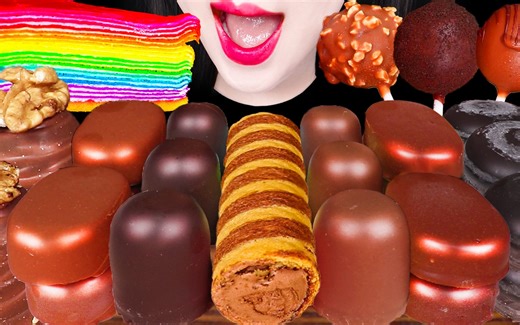 Jane ASMR CHOCOLATE DESSERT ICE CREAM EATING