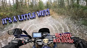 5.5K views · 83 reactions | Out for a dual sport adventure in Pennsylvania on my Big wheel Yamaha YZ450FX dual sport riding with my dad on his Beta 350rrs. We were hitting a forestry road in the fall after some big rains and most of the trail was filled with huge puddles! #yamaha #yz450 #yz450f #yz450fx #yamahayz450fx #bigwheel #bigwheels #dualsport #dualsportlife #dualsportadv #betamotorcycles #Beta #beta350 #350rrs #beta350rrs | Smightification | Facebook