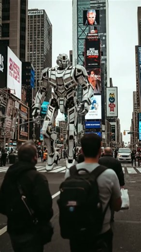 Viral AI Short”“Future Robot Movement 🤖 #robot #shorts #timessquare #ytshorts #animation #viral