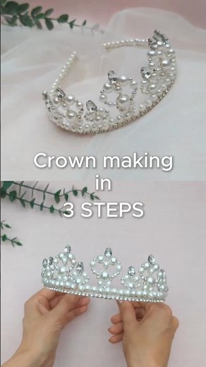 Crown Making in 3 Easy Steps #diy #crown #handmadecrafts #bridal