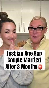 “Our Lesbian Age Gap Went Viral” #shorts #AgeGapCouple #tiktokcouple