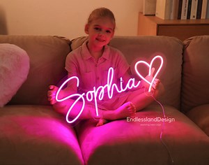 Custom Neon Sign for Kids Bedroom, Custom Name Neon Sign, Home Decor, Bedroom Decor, Personalized Gift for Kids, Kids Room Decor, Wall Decor - Etsy UK
