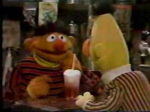 Classic Sesame Street - Ernie makes Bert an ice cream soda