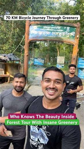 70 KM Forest Cycle Tour Through Endless Greenery | Nature Therapy on Two Wheels 🌿🚴 #shorts