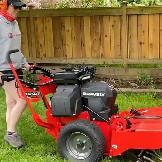 Hanah Grace Gardens in action with the PRO-QXT and Aerator attachment. 💪 See more attachments here: https://bit.ly/2Y9bWVS | Gravely