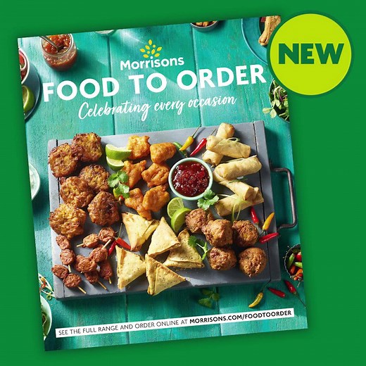 Get your hands on our brand new Food To Order guide! From mouth-watering platters to show-stopping desserts, we’ve got everything you need for that upcoming occasion. Pick up a guide in-store or head to https://bit.ly/3z6cv2N to explore our full range. | Morrisons