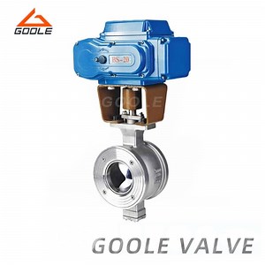 [Hot Item] Electric Actuated Stainless Steel/Carbon Steel Flanged Forged V-Port Regulating Ball Valve
