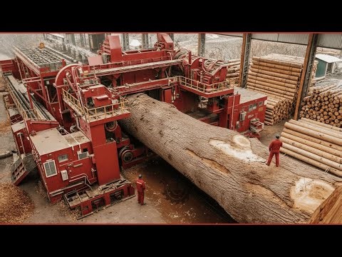 Inside a Modern Solid Wood Factory: From Giant Timber to Perfect Wood Table (Full Process)