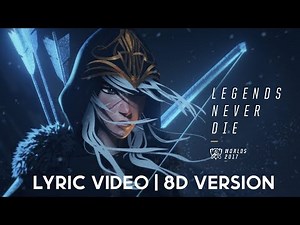 Legends Never Die (ft. Against The Current) | 8D Version - Lyric Video