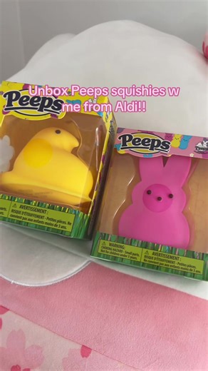 More of these videos?💗#Peeps#squishy#Aldi#easter#fyp | peep squishy