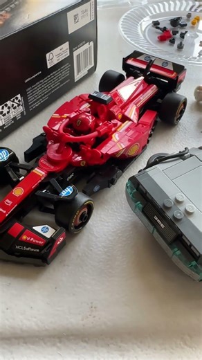 Lego Ferrari F1 and Back To The Future Time Machine #lego