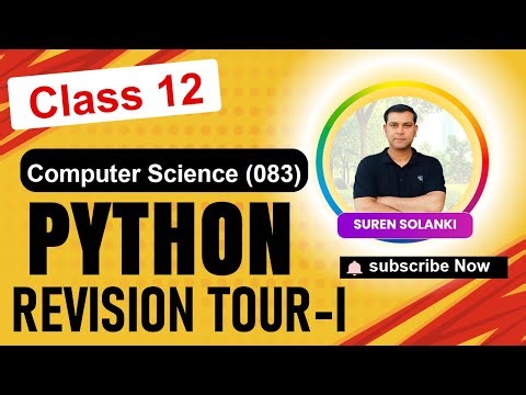 One Shot Ch 1 Python Revision Tour - 1 | Class 12 CS (083) CBSE/NCERT| Sumita Arora IT Section