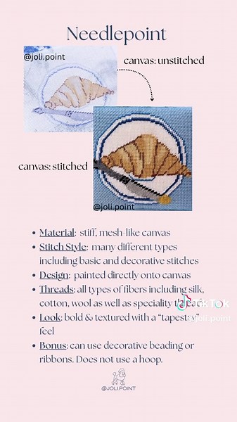 Joli Point Needlepoint on TikTok