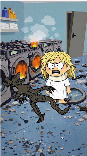 Stranger Things Animation of Heroine Karen Wheeler Destroying the DemoGorgon Dogs