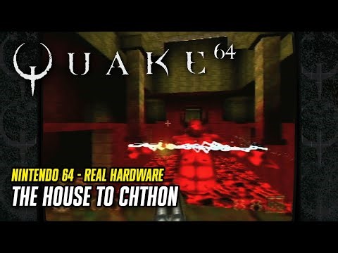 Quake 64 - The House of Chthon (E1M7) no Nintendo 64 | Real Hardware Gameplay (Bitfunx)
