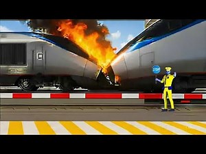 Epic Train Crash Scene in 3D Driving Class 2 | Railway Crossing Dangerous Moment | GaMiNg WiTh CaR