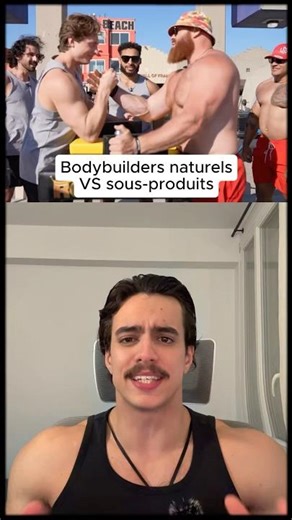 Bodybuilder Naturel VS sous-produit #gym #gymchallenge #enhanced #armwrestli̇ng #shorts