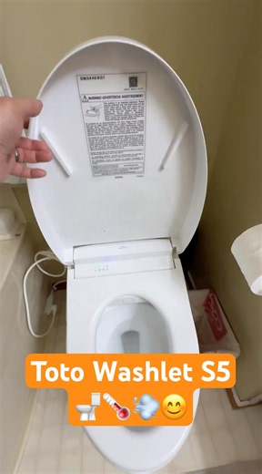 New Toto Washlet S5 🌡️💨🚽😊 #toto #bidet #shorts