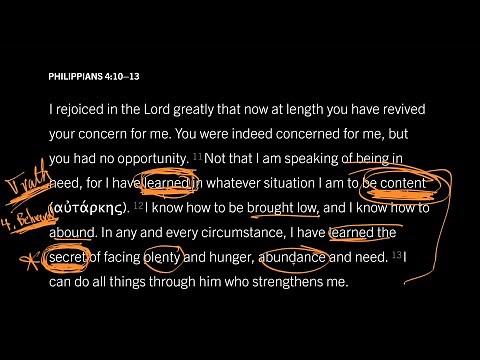 How Does True Contentment Come? Philippians 4:10–13, Part 4