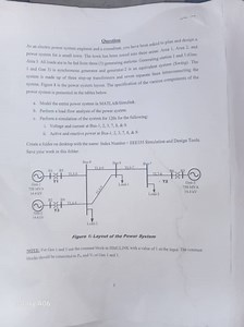 QuestionAs an electric power system engineer and a consultamt,... | Filo