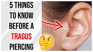 We share 5 Things To Know Before Getting A Tragus Piercing. If you're thinking about getting this piercing this is a great video to watch. Jewelry: http://www.lulusbodyjewelry.com (Worldwide Shipping) Get Styled By Lulus: https://lulusbodyjewelry.com/pages/digital-styling-appointment Connect With Us: Youtube: http://www.youtube.com/lulusbodypiercing Instagram: http://www.instagram.com/lulusbodypiercing TikTok: http://vm.tiktok.com/DrY99d/ Snapchat: https://www.snapchat.com/add/luluspiercing | Lu