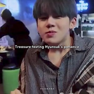 13K views · 2.1K reactions | Just Treasure members testing Hyunsuk's patience. He's so done with them.  (vcr. | TikTok: @kyuuxvs) - haruteu | Hyunsukology | Facebook