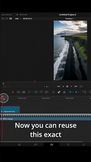One Adjustment Clip Saves Hours of Keyframing #davinciresolve #tutorial #hack