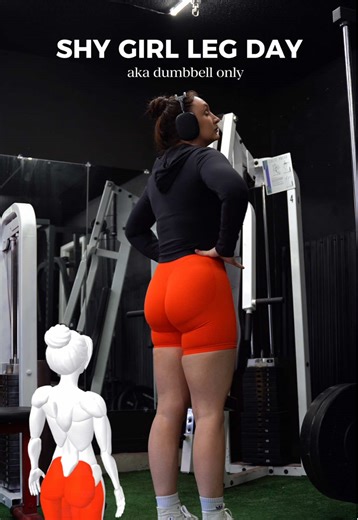 Shy Girl Leg Day Workout with Dumbbells at Home