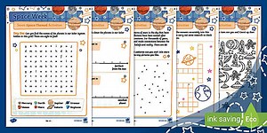 Space Week: Seven Space-Themed Activities (Ages 5 - 7)