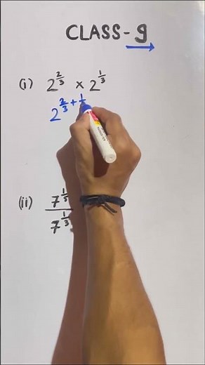 Class 9 - Laws of Exponents for Real Number #maths #learning #easy #js_network