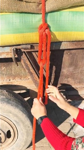 How to Secure Cargo on a Truck Using Rope 👍 Professional Load Tying Method 👍 #handmade #outdoors