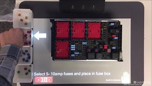 Fuse Box Assembly with LightGuide AR Work Instructions