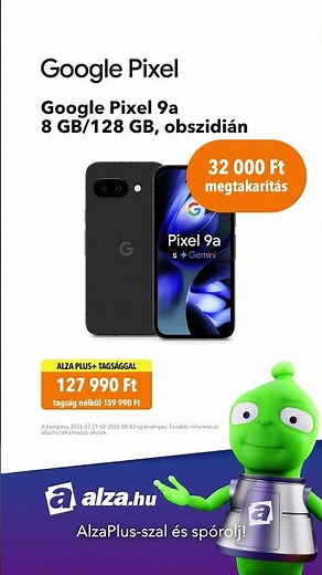 Itt vannak az exkluzív AlzaPlus+ akciók! | Google Pixel 9x16