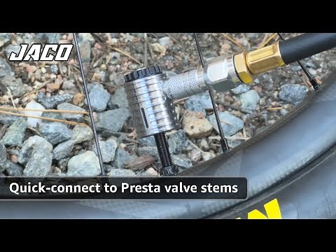 Patented Locking Presta Valve Tire Air Chuck for Tire Inflators & Compressors | Lightning XP